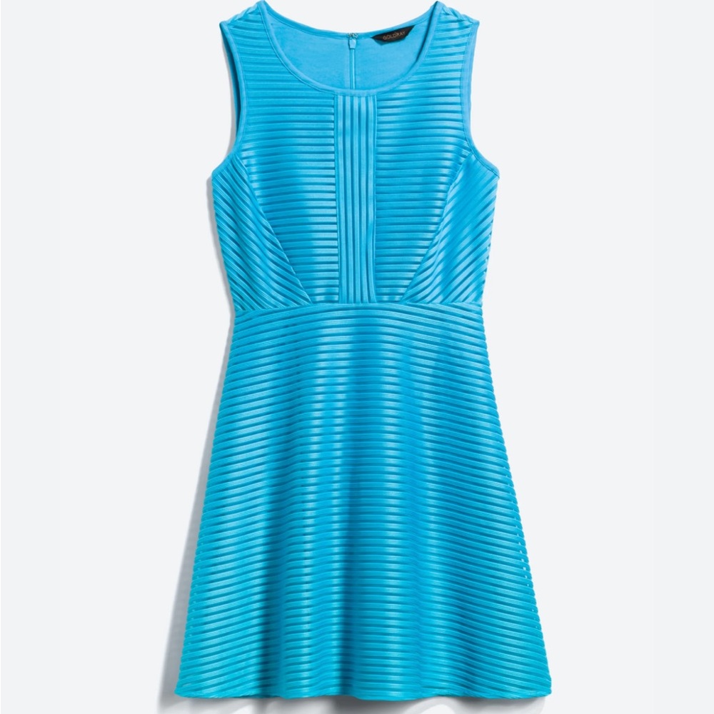 Blue Knit Dress- worn once to a wedding
